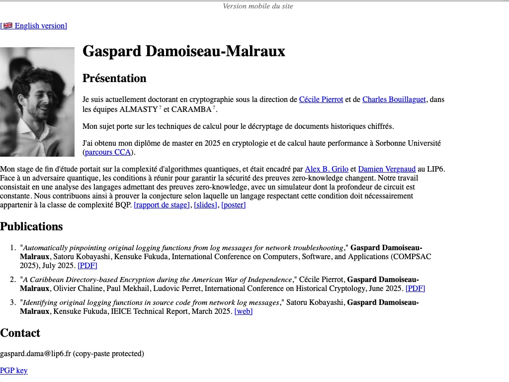 https://perso.lip6.fr/Gaspard.Damoiseau-Malraux/