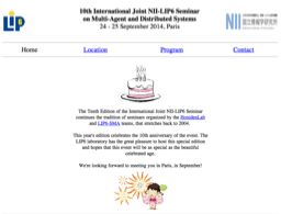 http://www-desir.lip6.fr/~sma-site/workshopNii/10thEdition/program/Program.pdf http://www-desir.lip6.fr/~sma-site/workshopNii/10thEdition/program/Program.pdf