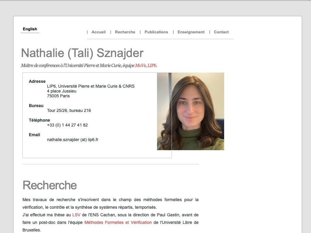 https://perso.lip6.fr/Nathalie.Sznajder/