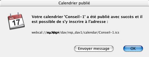 iCal Publi� Confirm�